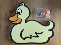 Nieuwe kinder kapstok eend 2 knoppen kinderkapstok Nieuwe kinder kapstok eend 2 knoppen kinderkapstok