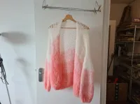 mohair/wol dames vest. XL