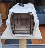 Kattenreismand of vervoersbox met kussentje voor uw kat.