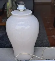 Prachtige ecru keramisch craquelé lampenvoet.
