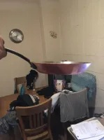 koperen pan